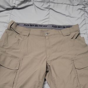 Duluth Trading Co Flex Dry Tan Cargo Pants